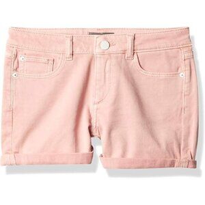 DL1961 Girls Big Piper Shorts Rolled Cuff Denim Pink Quartz Size 16